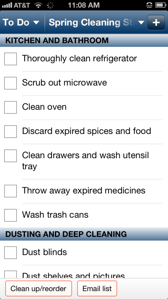 SpringCleaningToDoList